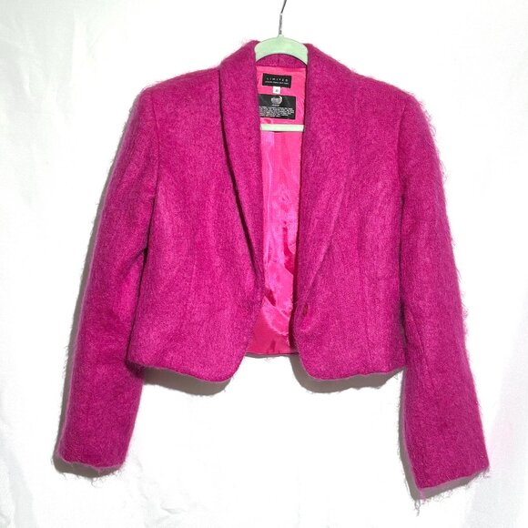 Limited London Parish New York Pink Mohair Blazer Jacket Size Medium - Picture 1 of 5